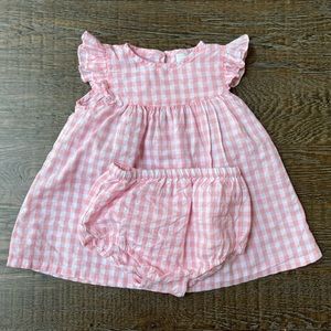 Pink gingham dress Edgehill Collection